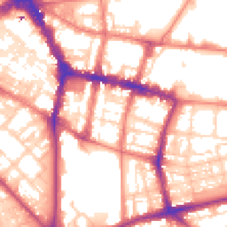 Daytime road noise heatmap for L1 9BB