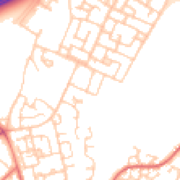 Daytime road noise heatmap for L11 0BU