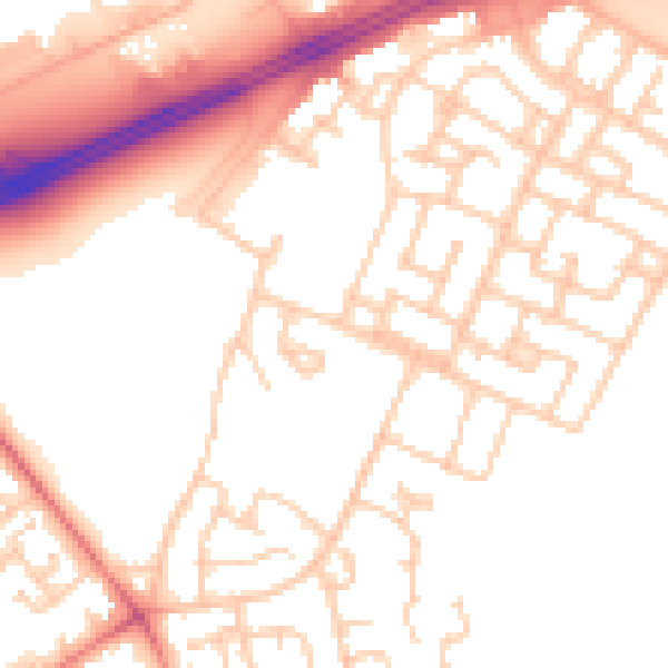 Daytime road noise heatmap for L11 0BW