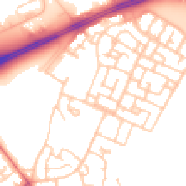 Daytime road noise heatmap for L11 0BX
