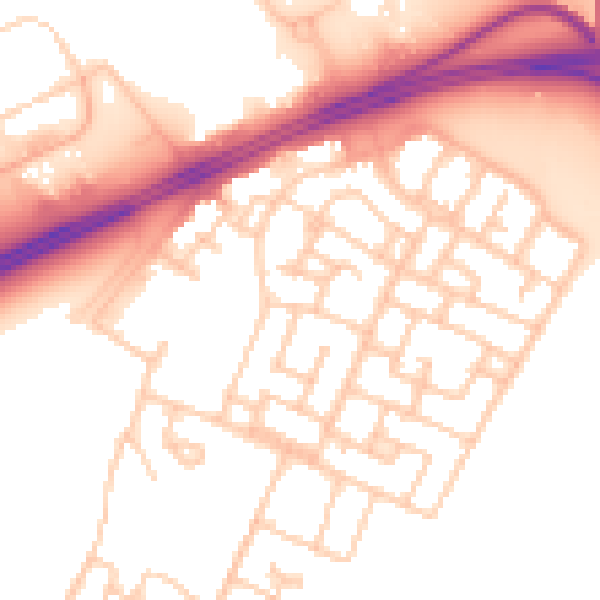 Daytime road noise heatmap for L11 0DB