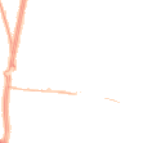 Night-time road noise heatmap for L11 1DU