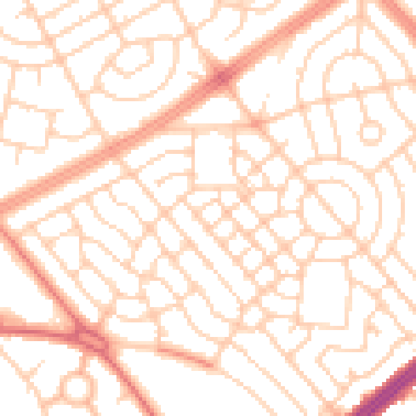 Daytime road noise heatmap for L11 2AX