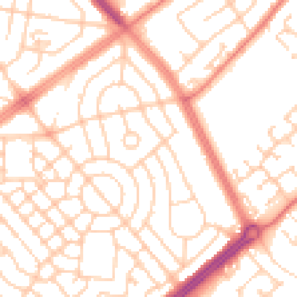 Daytime road noise heatmap for L11 2TL