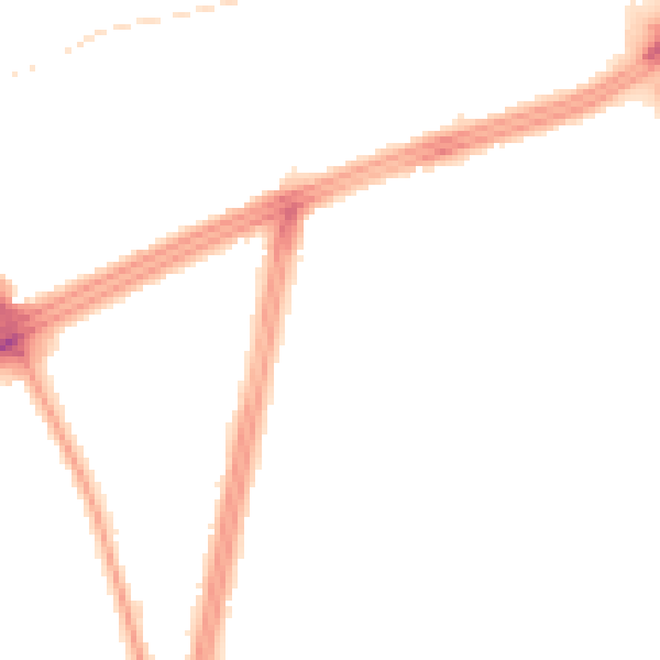 Night-time road noise heatmap for L11 3BN
