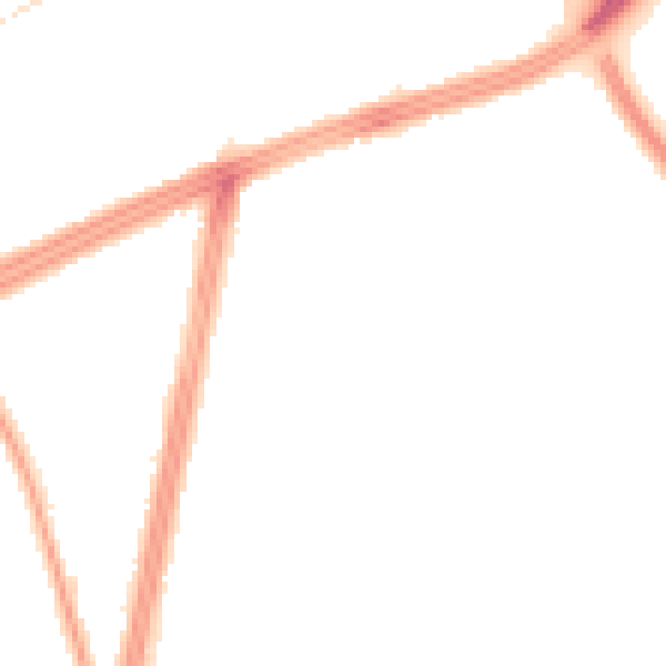 Night-time road noise heatmap for L11 3DD