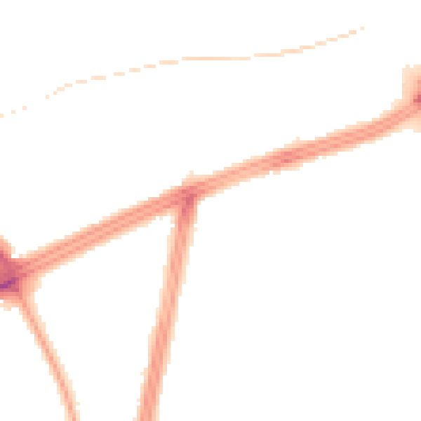 Night-time road noise heatmap for L11 3DH