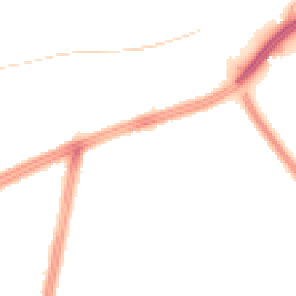 Night-time road noise heatmap for L11 3DR