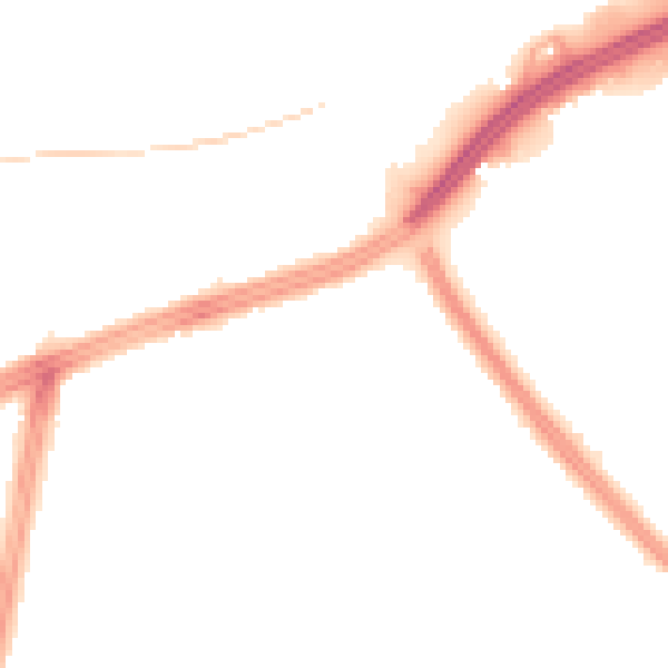 Night-time road noise heatmap for L11 3DU