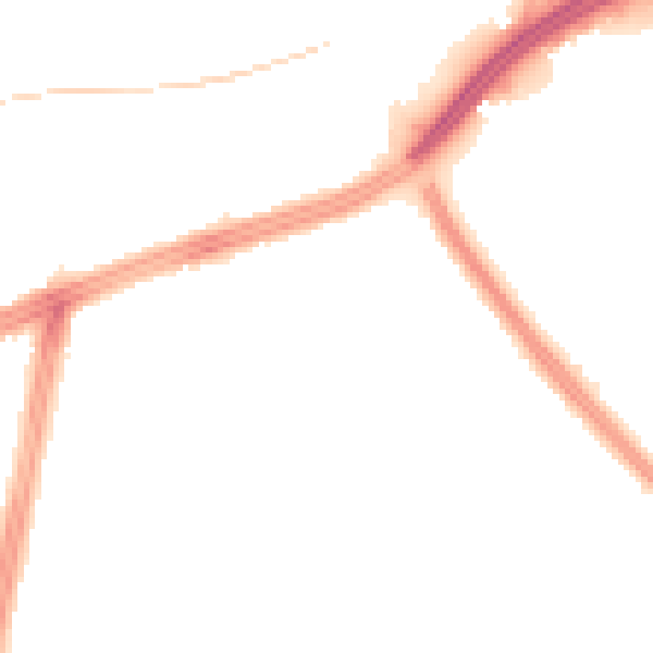 Night-time road noise heatmap for L11 3EB