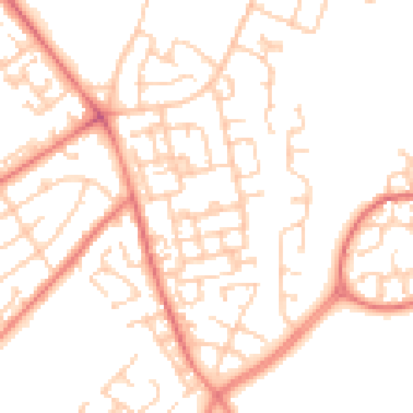 Daytime road noise heatmap for L11 4RW