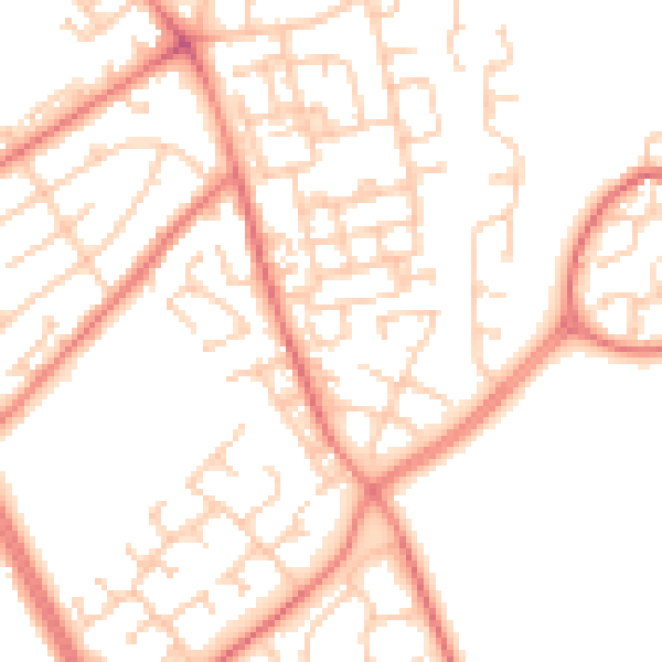 Daytime road noise heatmap for L11 4UL