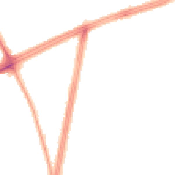Night-time road noise heatmap for L11 5BB