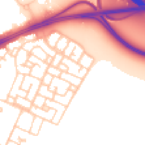 Daytime road noise heatmap for L11 6LN