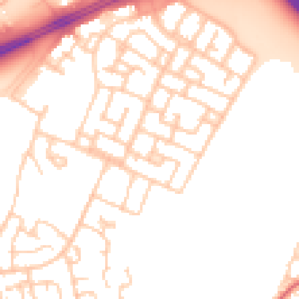 Daytime road noise heatmap for L11 6ND