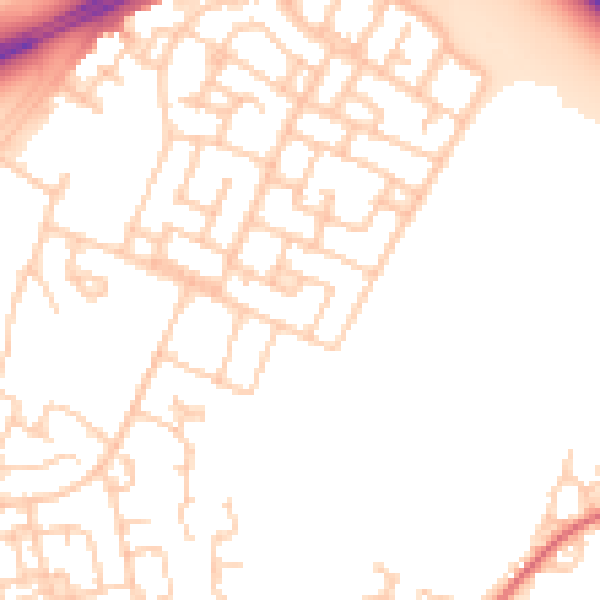 Daytime road noise heatmap for L11 6NF
