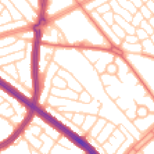 Daytime road noise heatmap for L11 8LR