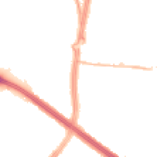 Night-time road noise heatmap for L11 8NE