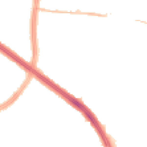 Night-time road noise heatmap for L11 8NJ