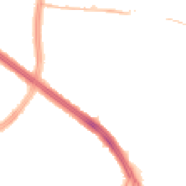 Night-time road noise heatmap for L11 8NN