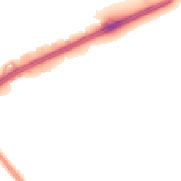 Night-time road noise heatmap for L11 9BT