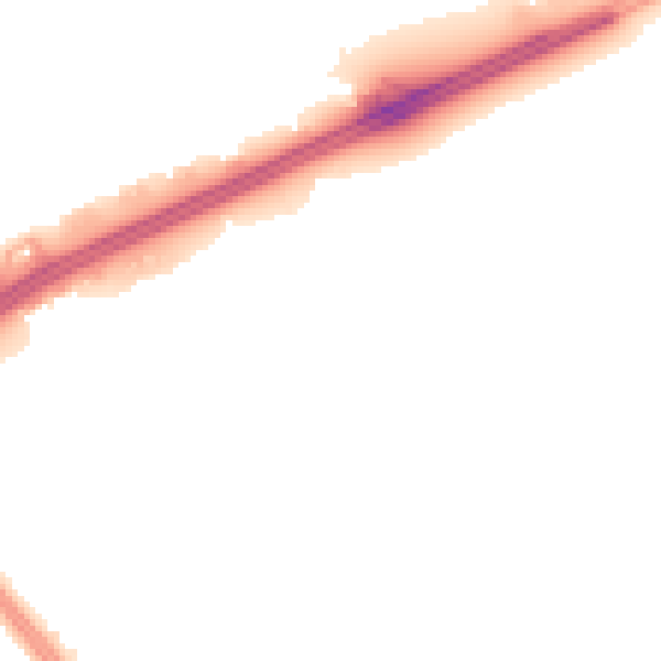 Night-time road noise heatmap for L11 9DE