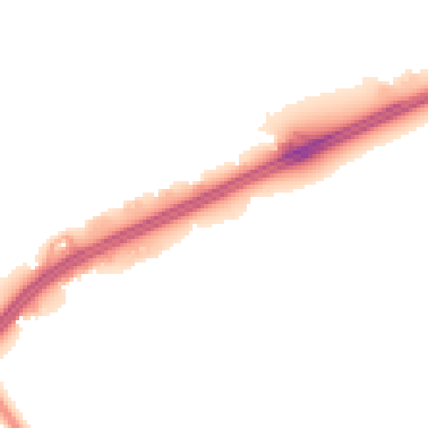 Night-time road noise heatmap for L11 9DY