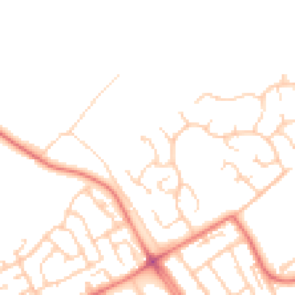Daytime road noise heatmap for L12 0AB