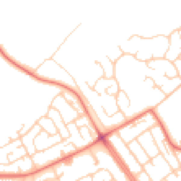 Daytime road noise heatmap for L12 0AE
