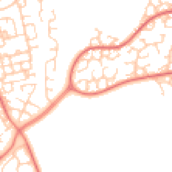 Daytime road noise heatmap for L12 0AU