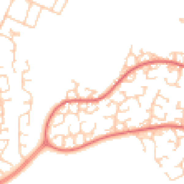 Daytime road noise heatmap for L12 0AZ