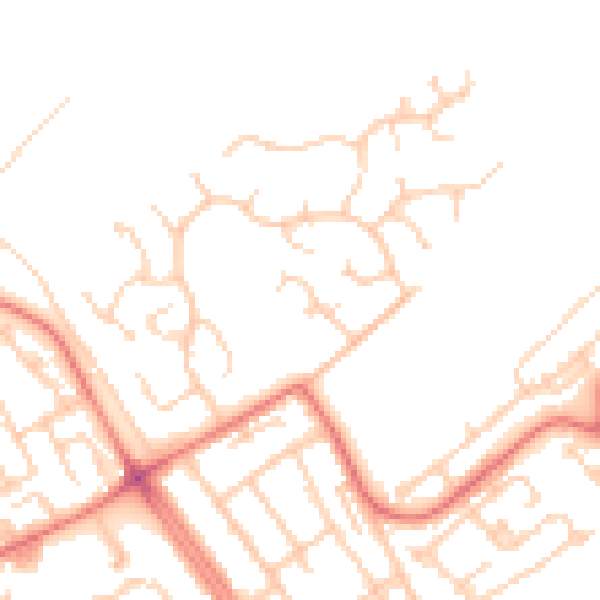 Daytime road noise heatmap for L12 0BA