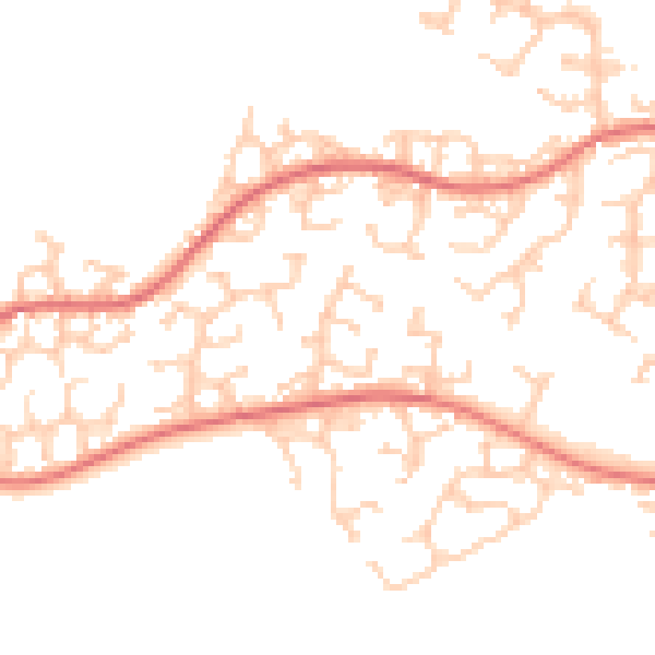 Daytime road noise heatmap for L12 0BE