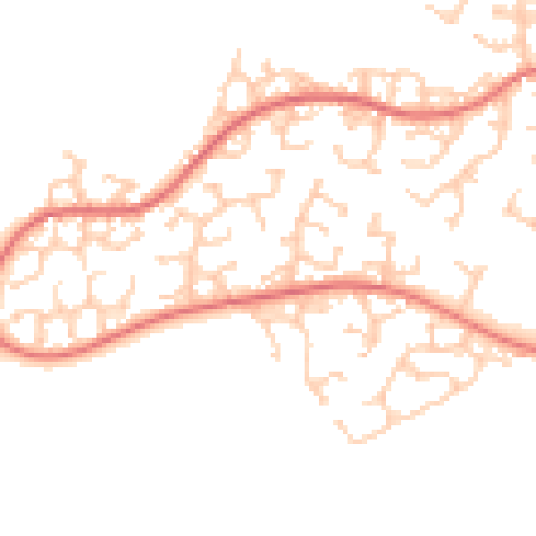 Daytime road noise heatmap for L12 0BQ