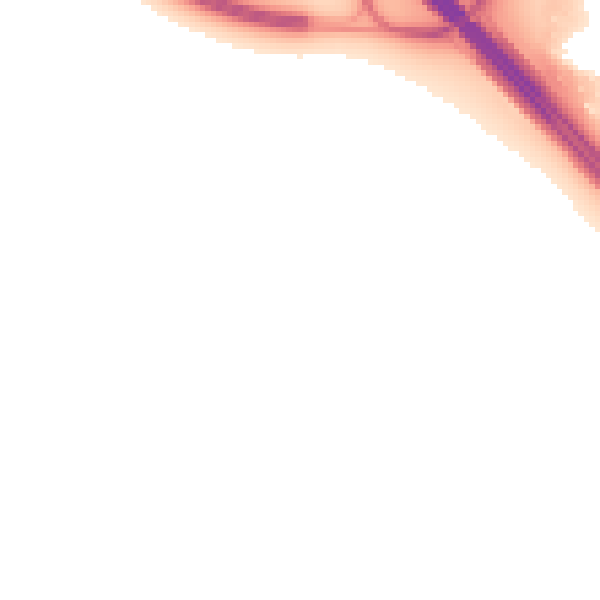 Night-time road noise heatmap for L12 0BS
