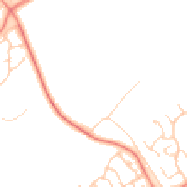 Daytime road noise heatmap for L12 0HA