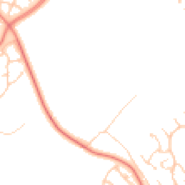 Daytime road noise heatmap for L12 0HB