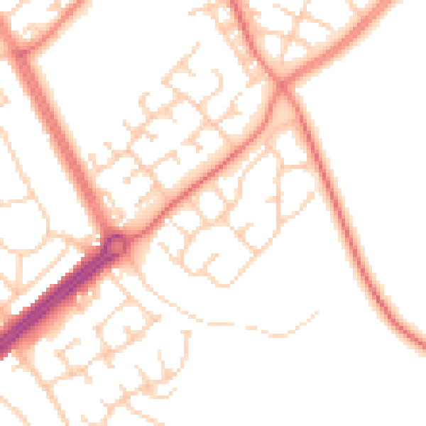 Daytime road noise heatmap for L12 0HF