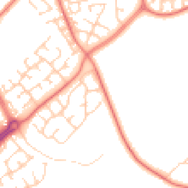 Daytime road noise heatmap for L12 0HJ