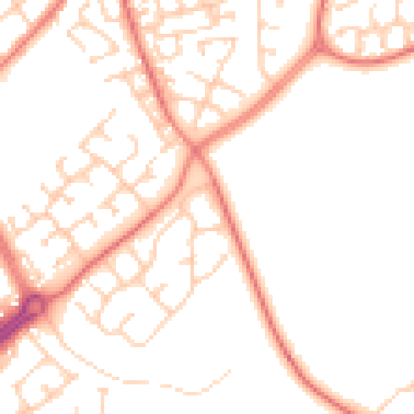 Daytime road noise heatmap for L12 0HL