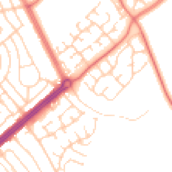 Daytime road noise heatmap for L12 0HP