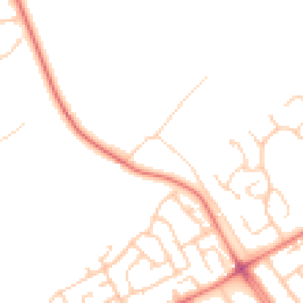 Daytime road noise heatmap for L12 0HR