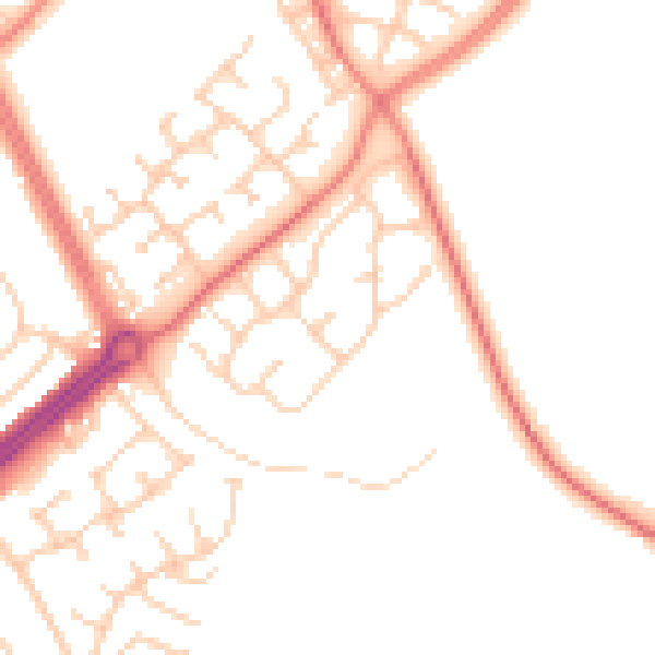 Daytime road noise heatmap for L12 0HS
