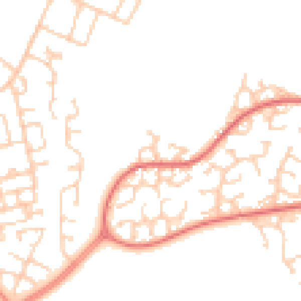 Daytime road noise heatmap for L12 0JB