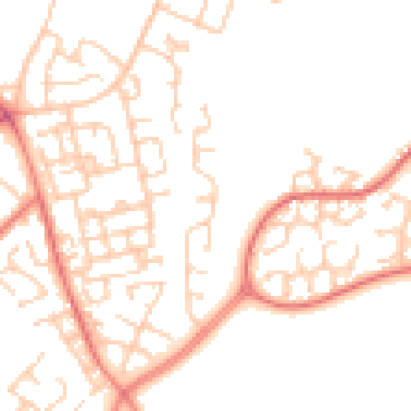 Daytime road noise heatmap for L12 0JP