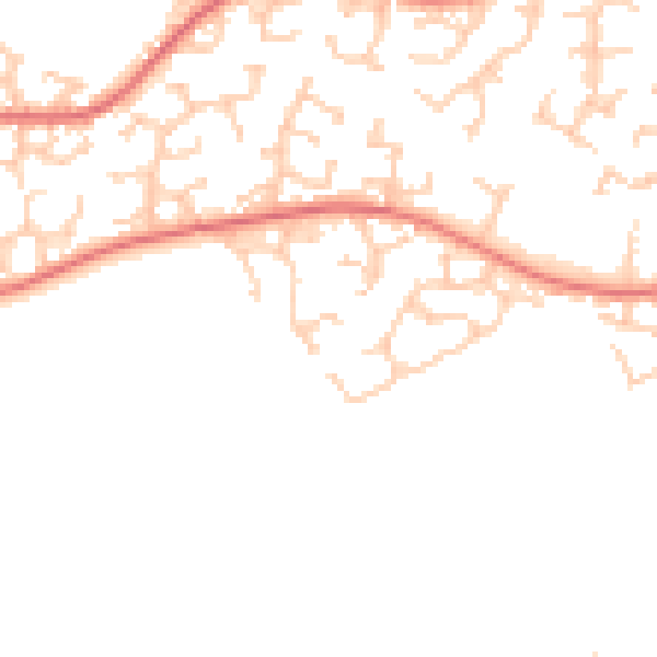 Daytime road noise heatmap for L12 0LA
