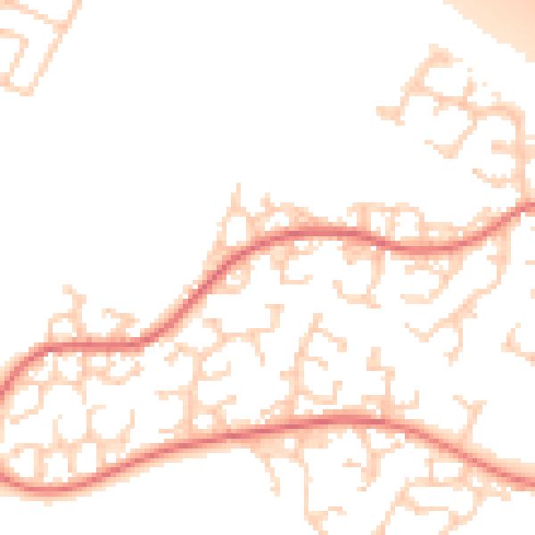 Daytime road noise heatmap for L12 0NJ