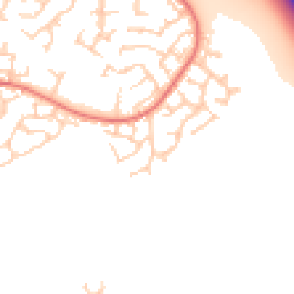 Daytime road noise heatmap for L12 0NP