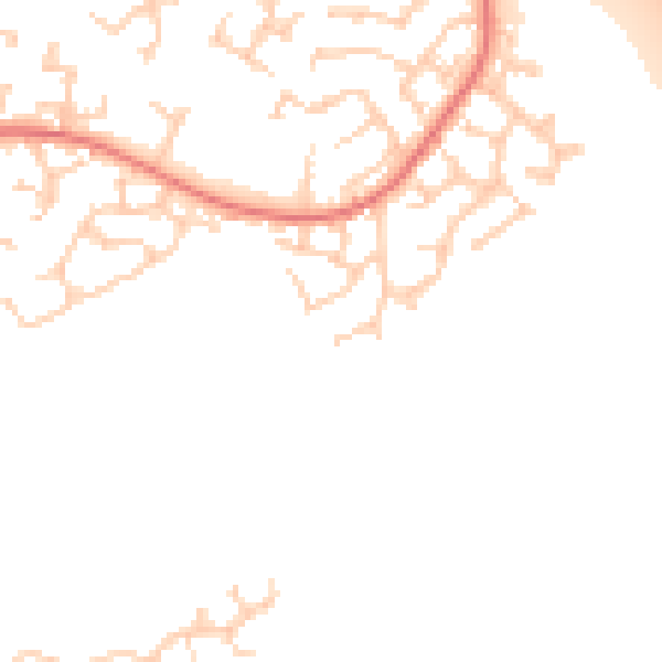 Daytime road noise heatmap for L12 0NR