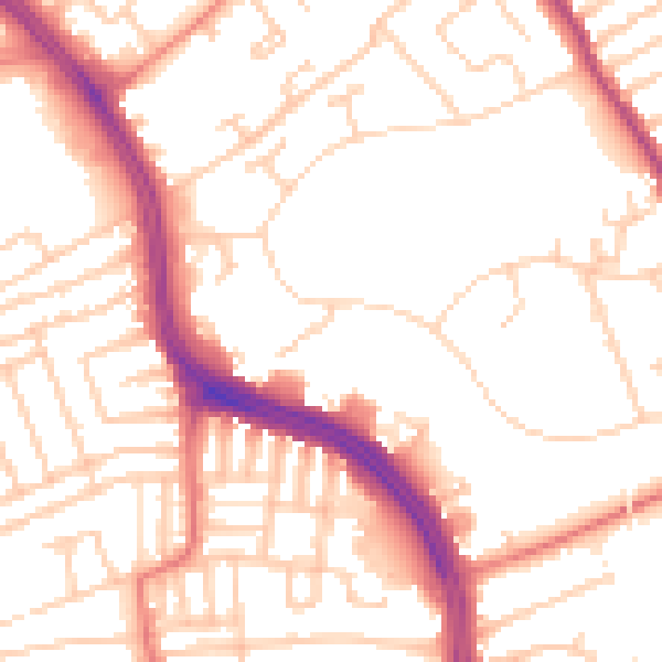 Daytime road noise heatmap for L12 1LH